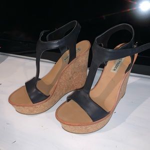 Black STEVE MADDEN High Heel Wedges